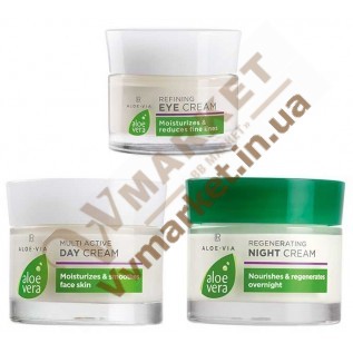 Алоэ Вера Набор для сияющей и упругой кожи лица  (Aloe Vera Care Set Face Eye), LR с доставкой вся Украина